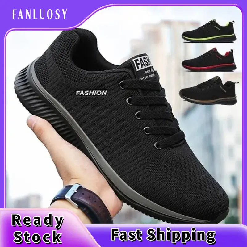Kasut Kasual, Fesyen Lelaki, Sneakers Bernafas, Ringan, Sesuai untuk Sukan, Berlari, Kecergasan, Tenis, Saiz Besar 35-47