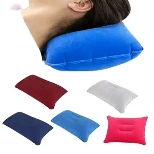 Bantal Angin Tiup Inflatable Ringan Bentuk Persegi bahan PVC Berkualitas Tinggi untuk Istirahat - Hadiah Bed Berkemah Tidur Nyaman Mudah Dibawa Warna Abu Merah Fanta Biru Abu Biru