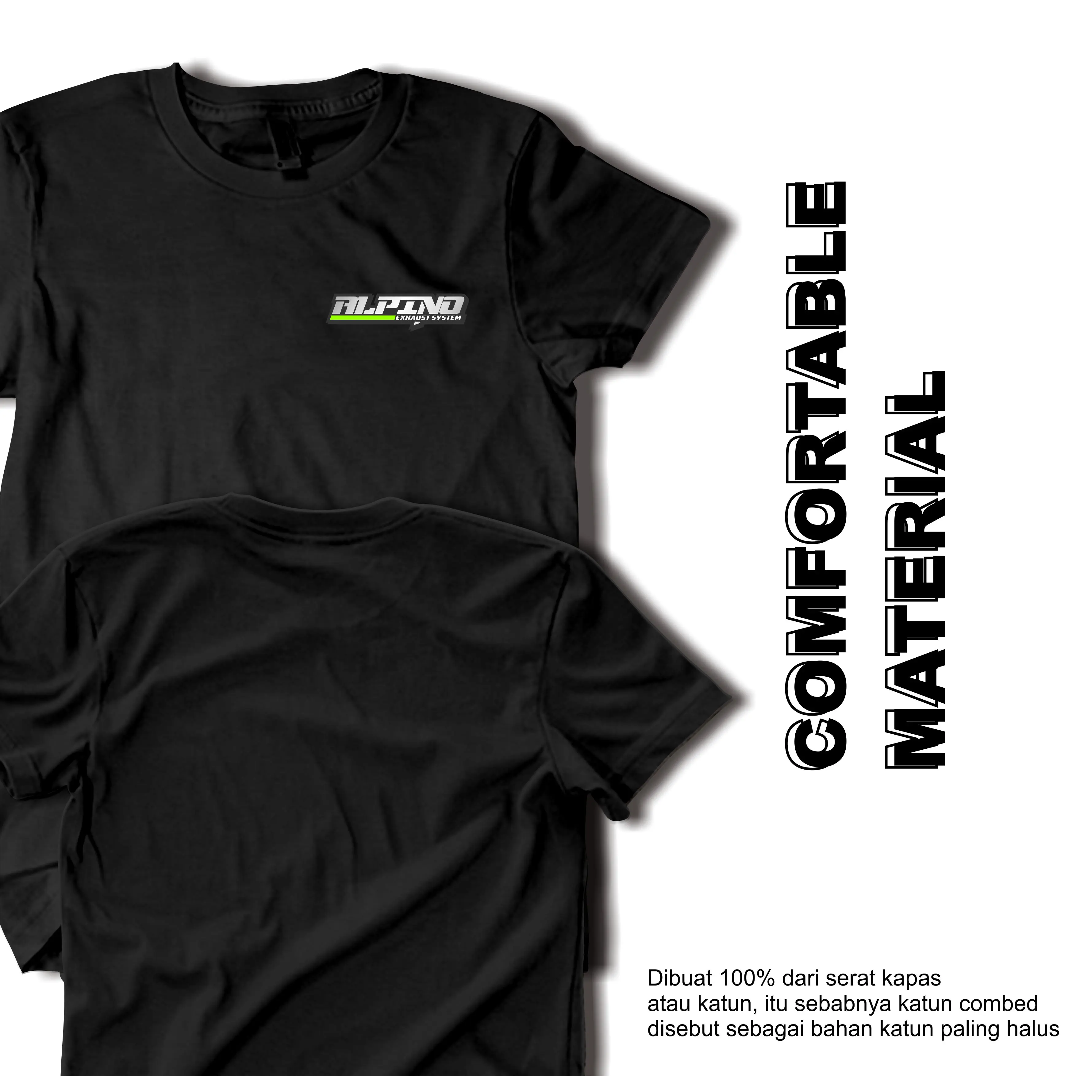 Kaos Alpino Unisex Keren Viral Pria Wanita Dewasa Distro 100% Bahan Katun Combed 24s Premium Warna Hitam Putih Atasan Oblong Baju Sablon  Pendek Surfing Polos baju  alpino 65 jt baju  katun kaos alpino Cowok Santai