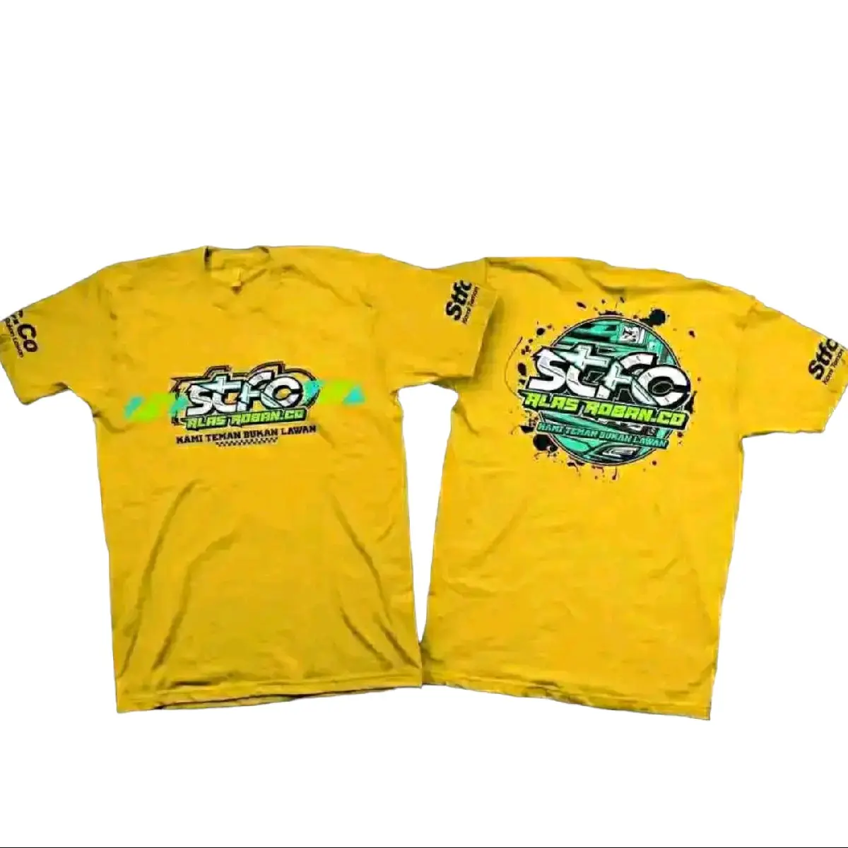 ( COD ) Kaos STFC TERBARU vol 3 kualitas bahan di jamin bagus Sablon Baju Combed Distro Keren Nyaman di pakai  Pria wanita Panjang Stiker bajudistro co unisex 🩳hitam leng bajukaos dewasa