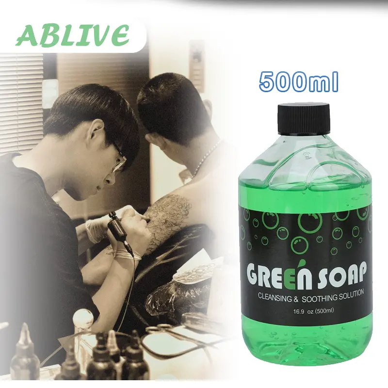 Greensoap Tato Pembersih Foam Sabun 500ml Professional Foam Tattoo Cleansing Soap