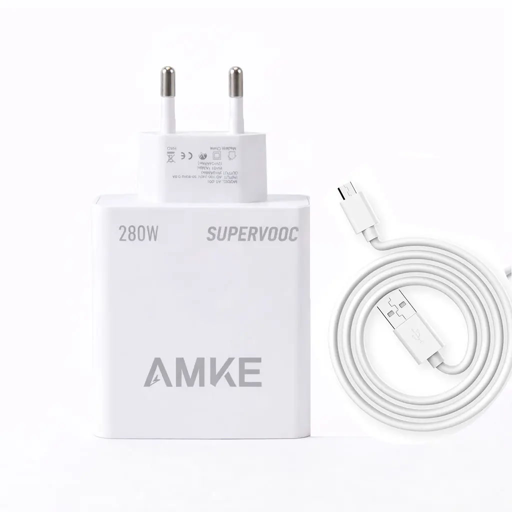 AMKE 280W Pengisi daya + kabel data(Micro)