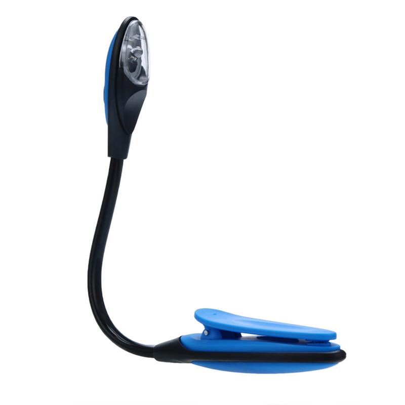 roewilng- Night Lamp Adjustable ABS LED Night Light Mini LED Clip Booklight Travel Adjustable 3