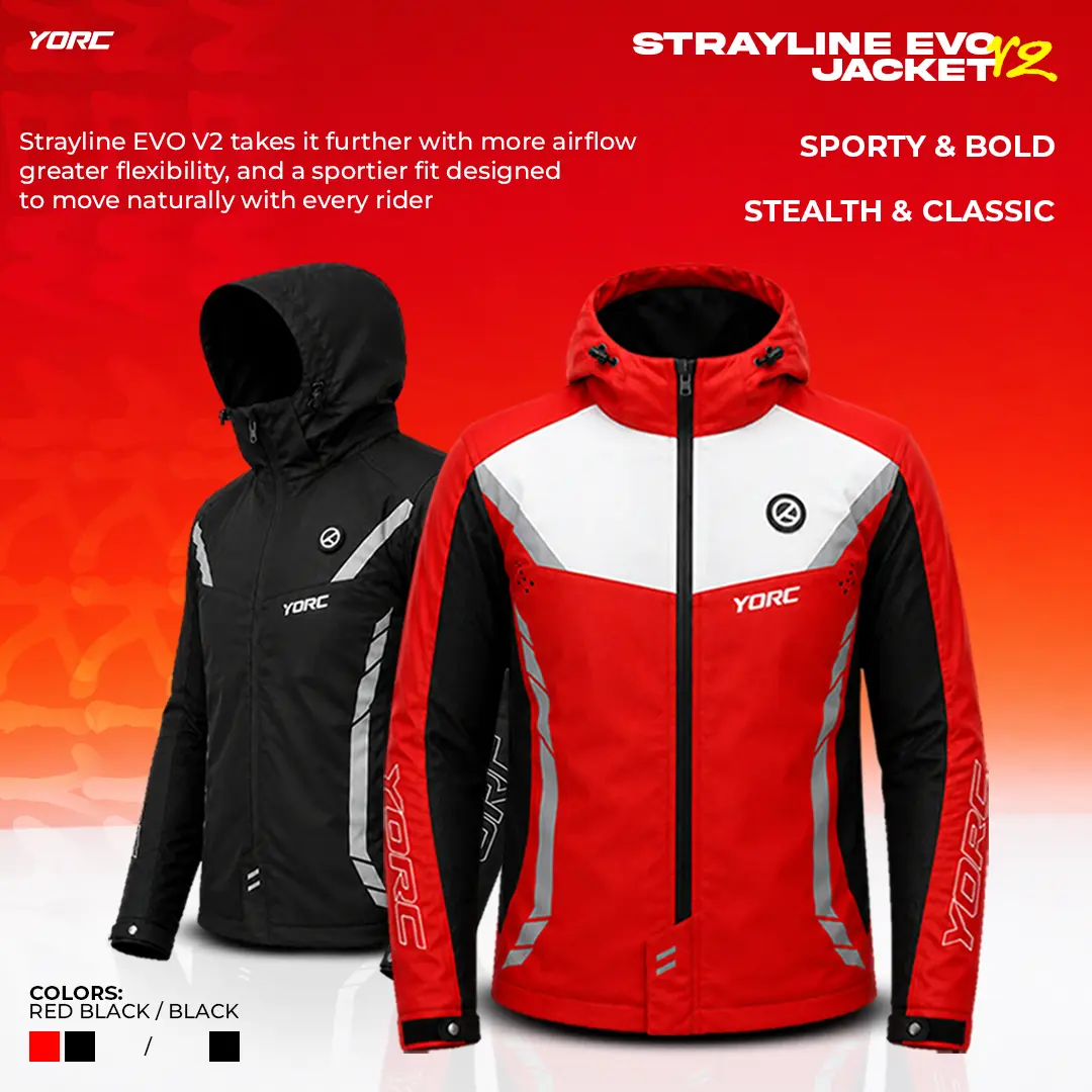 YORC B11-26 Strayline Evo Black Jacket