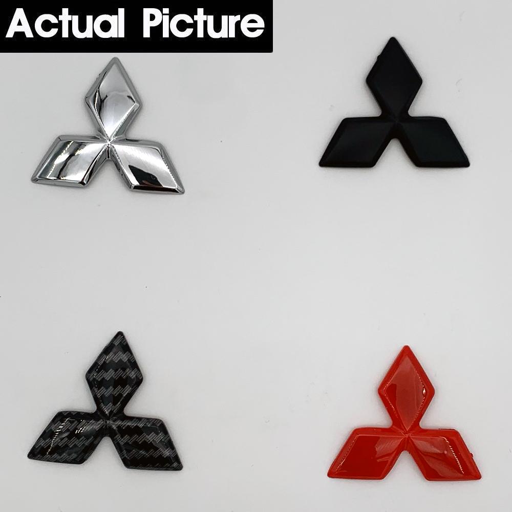 Emblem Mitsubishi 3 Berlian Cover Logo Stir Mobil 46x40mm Bahan ABS Mudah Dipasang Tanpa Lepas Logo Asli Tampilan 3D Elegan Cocok untuk Mitsubishi Xpander/Pajero/Outlander