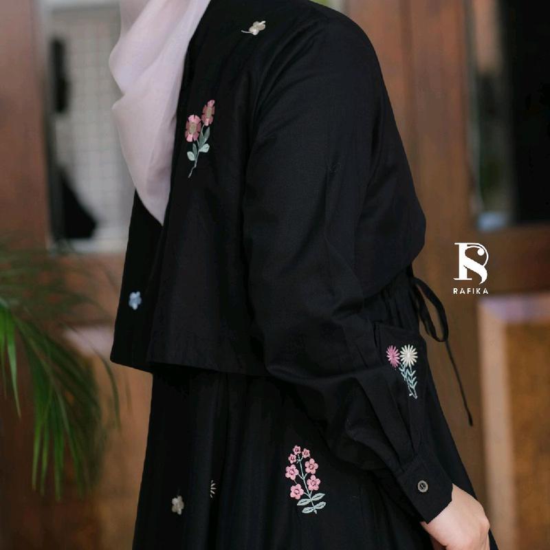 GAMIS DRESS TERBARU HABIBA MIDIDRESS PREMIUM ORI BY RAFIKA 9