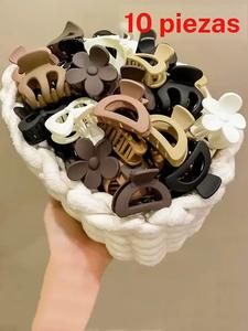 10 Piezas de Pasadores Pequeños para Mujer en Colores Mixtos, Estilo Sencillo y Lindo para Diversas Peinados, Accesorios Perfectos para la Playa y Esenciales para Uso Diario