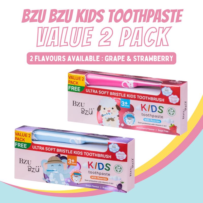 [READY STOCK] BZU BZU KIDS TOOTHPASTE VALUE 2 PACK 50g - TikTok Shop ...