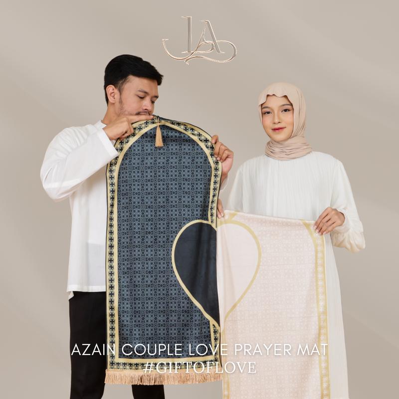 Sajadah AZAIN Love Sajadah Couple - Sajadah Rekomendasi Hadiah Pernikahan Wedding Gift Sajadah Couple Pasangan Gift Ideas 4