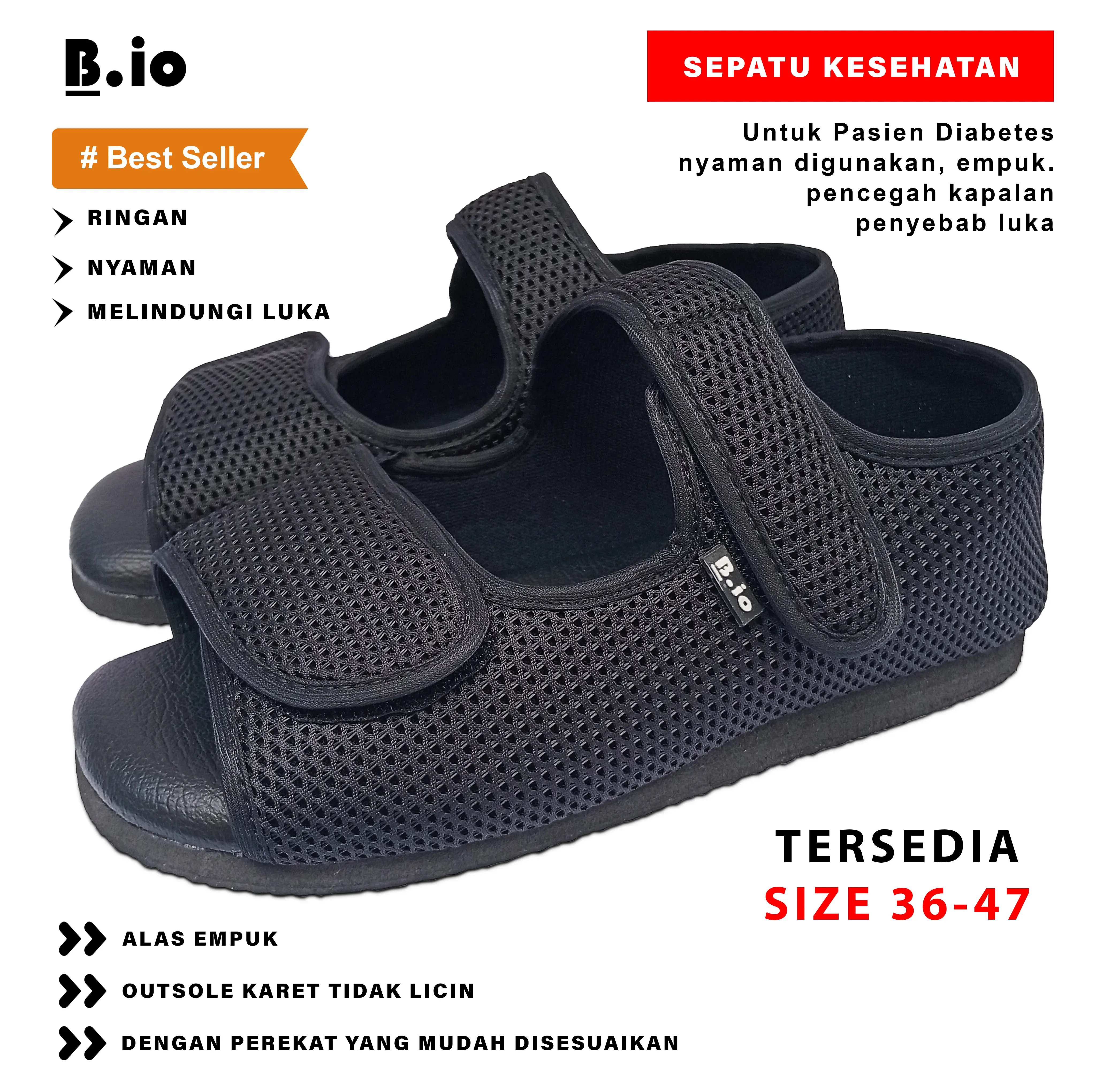 Baraka - Sepatu Diabetes Anti Air Pria/Wanita