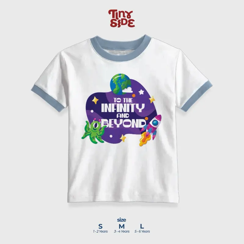 RINGER Series - Baju anak unisex Perempuan Laki Laki Kaos Lucu Keren anak cowo cewe umur 1 - 6 Tahun Cowok 5
