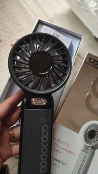 Product Review of GOOJODOQ GFS003 Folding Mini Fan 4000 MAH With Smart LED Screen Display 100 Level Speed - Kipas Mini from F**a 0