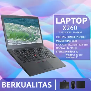 [Pre-owned] Laptop Lenovo Thinkpad X260 X270 Core i3/i5/i7 Ram 8G SSD 128/256/512GB bekas Mulus Siap Pakai  Garansi Siap Pakai  Cocok Kerja & Belajar Stok Terbatas Laptop Bisnis Lancar Zoom & Office  Siap Sekolah  Garansi Laptop Murah untuk Pelajar