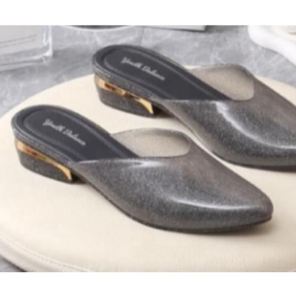 Sandal Slip On Wanita Jelly Youth Balance Strap Transparan LTP634-2 2