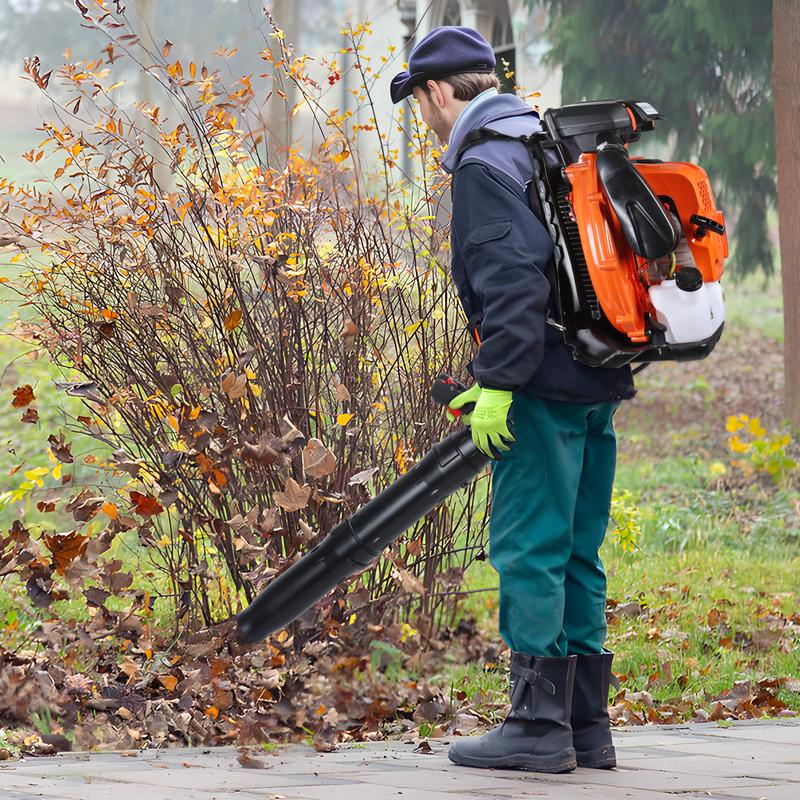 EB850EZ Gas Backpack Leaf Blower - 80cc, 900 CFM, 3.5KW High-Powered Engine, 92.2m/s Wind Speed, for Lawn & Yard Cleanup 3