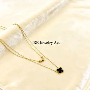 Kalung Clover Layer Titanium Premium S. Teel