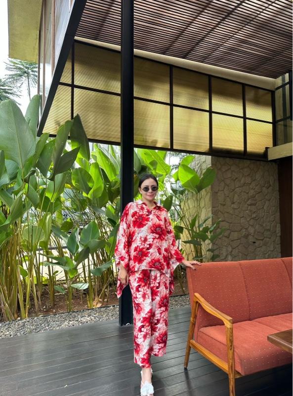 Alesha one set setelan baju wanita harian dewasa cantik terupdate