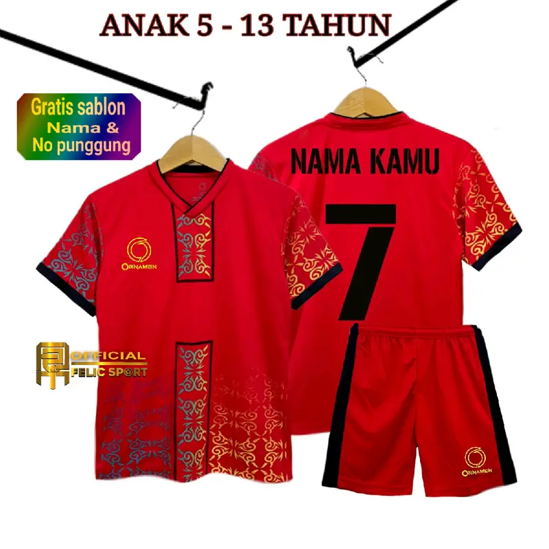 ( CUSTOM ) Baju olahraga anak laki laki/perempuan kaos bola futsal badminton voli tenis basket lari  usia 5-13 tahun uniseks cowo cewek Pakaian Setelan Sepak bola  Outdoor  Sport (MOTIF galaxi) 4