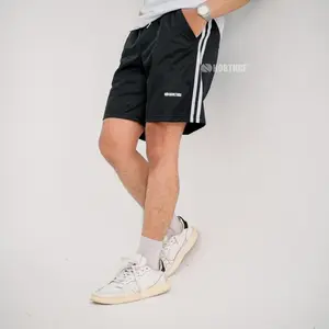 Northre Sports Shorts Crossguild Black Two Strips Ntbasic (Berkualitas)