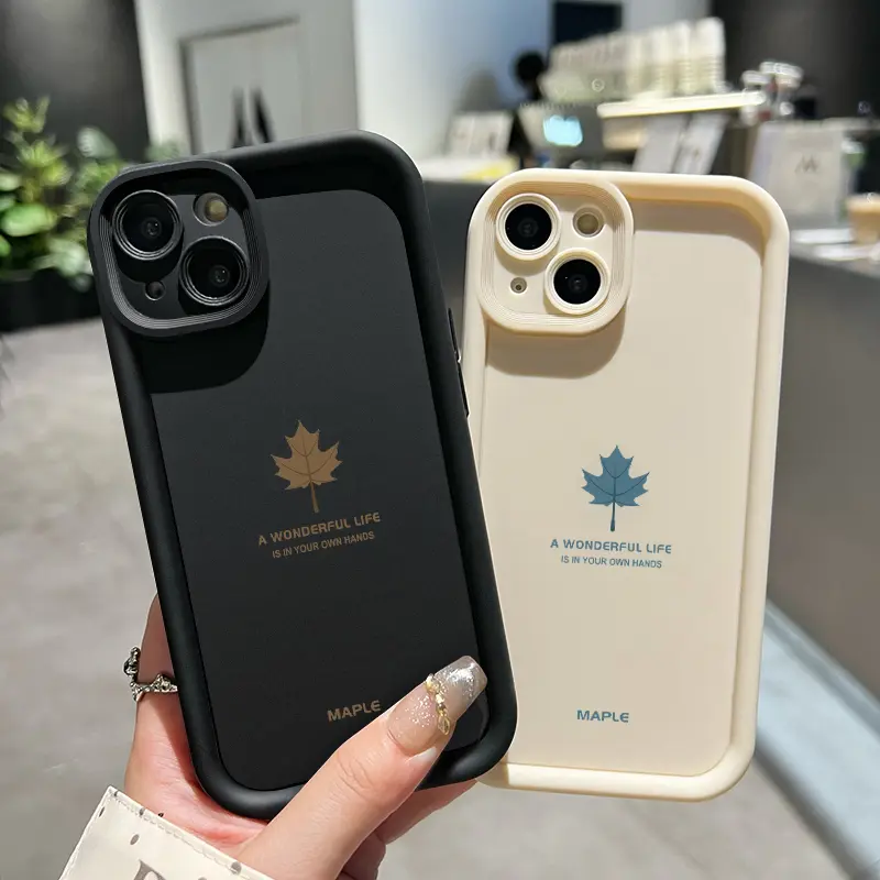Casing Hp Untuk Infinix Smart 6 Infinix Smart 6 Plus Case HP pola daun maple Cesing Casing sederhana Kesing Silikon lunak Kasing baru Softcase 5
