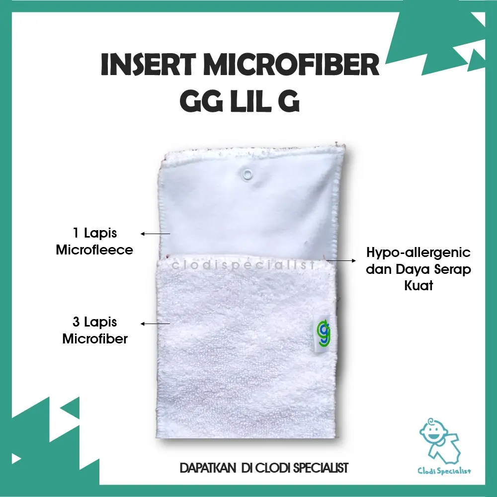 ORIGINAL Insert Clodi GG Lil G Penyerap Pipis - Size S Insert Newborn