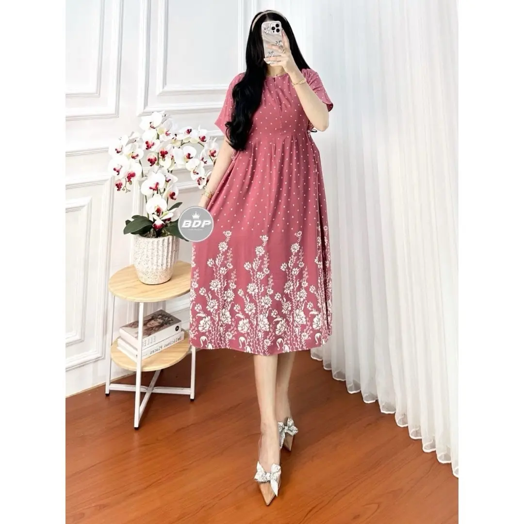 Daster Chibi Rayon Wanita Lengan Pendek Busui Bumil Resleting Depan Ld 110 Motif Polka Bunga Adem Terbaru Kekinian Dress Wanita Pendek Bali Daster Murah Rayon Adem Baju Tidur Wanita Pendek Rayon Nyaman Batin Wanita Viral