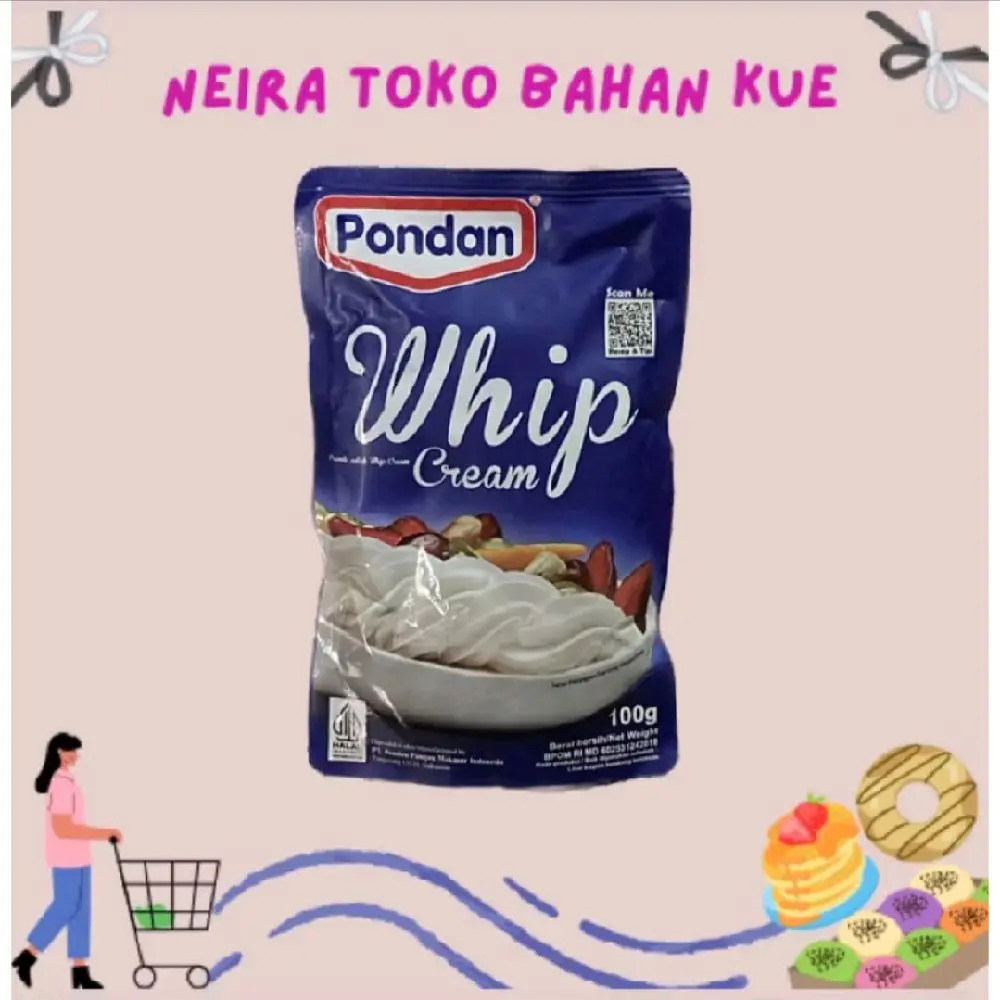 PONDAN WHIP CREAM BUBUK 100 GR
