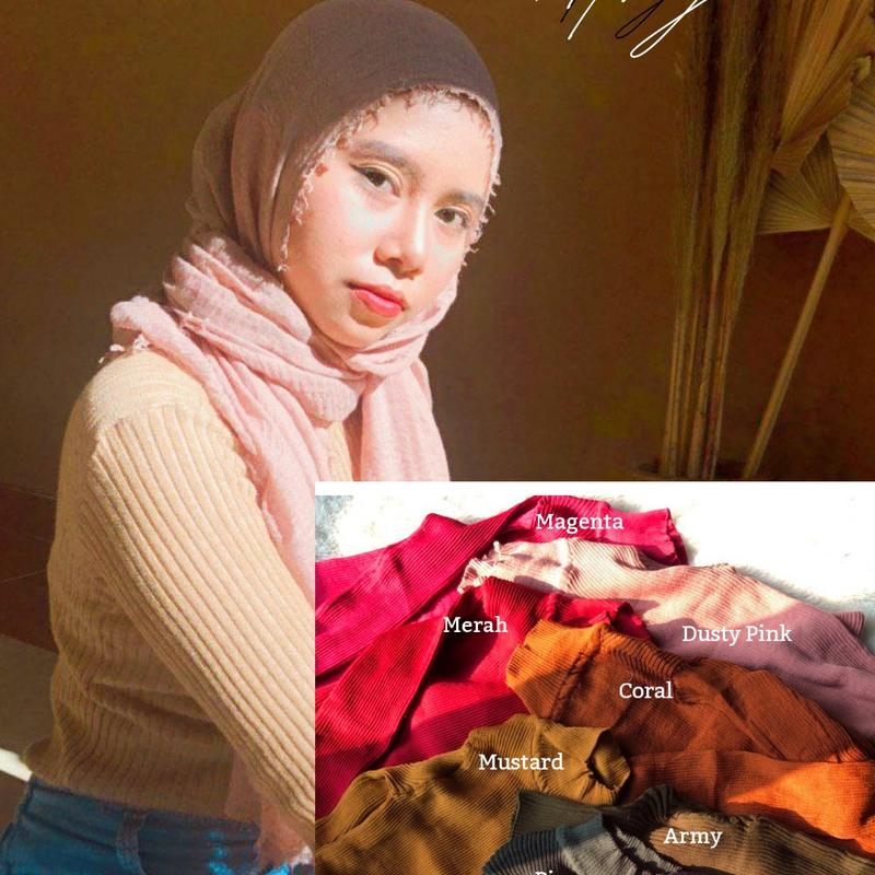 Manset Rajut Turtle Neck 0