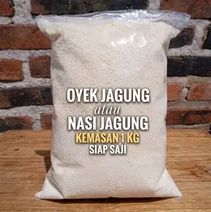 Nasi Jagung Putih 1 Kg - Beras Jagung Kering Tahan 1 Tahun