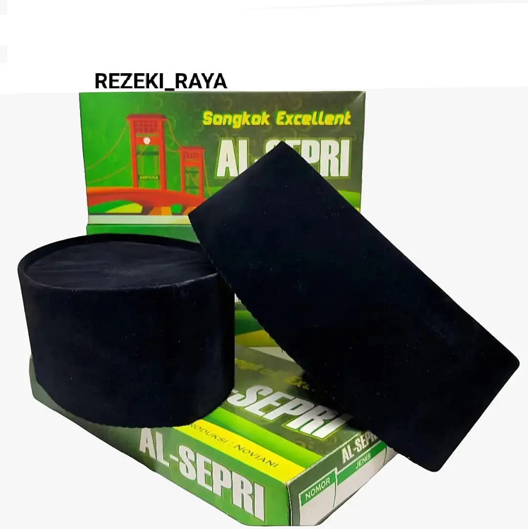 Peci Songkok Kopiah Hitam / Peci Hitam  Polos classic tinggi 9cm NON AC / Termurah / Berkualitas Nyaman Muslim Haji Dewasa Pria motif polos