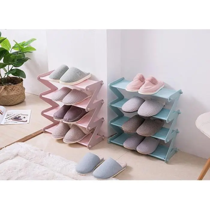 Rak Sepatu Zigzag Berkapasitas 4 Susun -