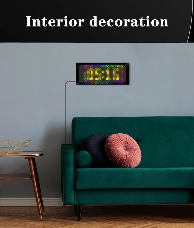 Product Introduction of Led Matrix Screen Panel RGB Color Flexible Display Screen Waterproof LED Module Light DIY APP Program Hat Word Scroll Display 16
