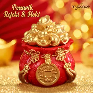 Mini Money Bag Pajangan Rezeki Fortune & Wealth Desk Decor 5x6.5cm Resin Koleksi Simbol Rezeki Lancar & Kemakmuran Material Resin Berkualitas Cocok Sebagai Hadiah