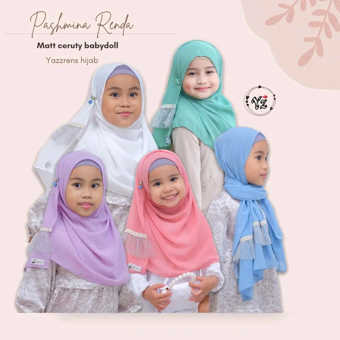 Pashmina renda pashmina instan for kids