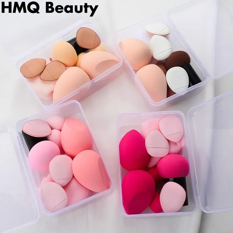 Bộ Mút Trang Điểm Mỹ Phẩm, 10 Cái / bộ, Thích Hợp Cho Kem Nền Trang Điểm, Phấn Phủ Và Phấn, Dụng Cụ Làm Đẹp, Để Trang Điểm 0