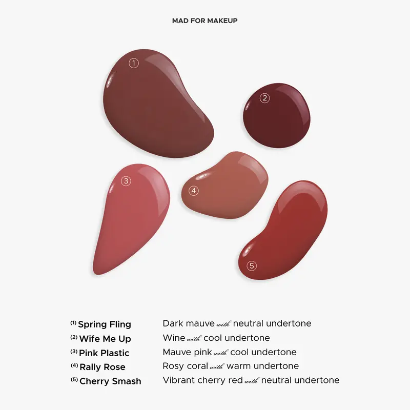 Mad For Makeup Tinted Glass H2Oil - 1st Lip Oil Glossy Cover Dark & Chapped Lips 5