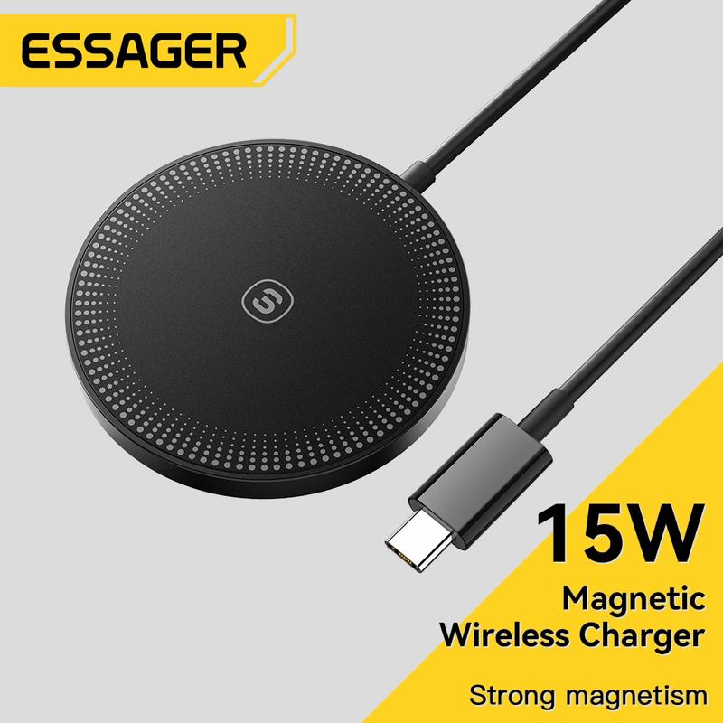 CODBộ Sạc Không Dây Essager 15W Cho iP12-14 & Ap Watch So Với 15W, 10W, 7.5W