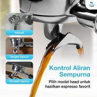 Gambar USEA x One Two Cups | Non Pressurized Portafilter E61 Stainless Steel 58mm Kayu - CHA304 - Hitam dari Usea Official Store Kota Administrasi Jakarta Barat 3 Tokopedia
