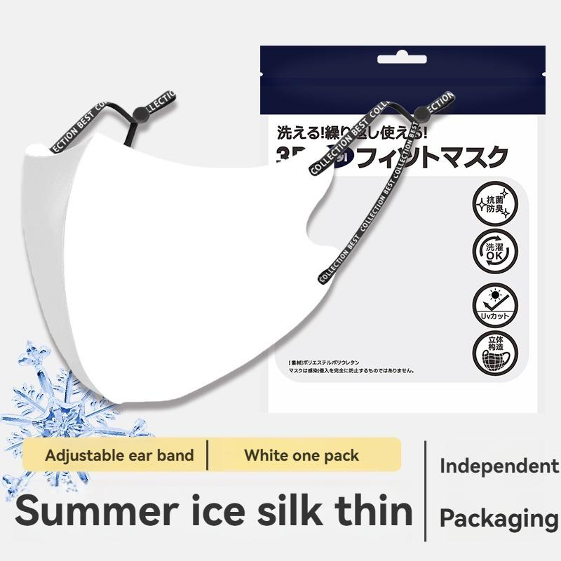 Product Introduction of Mặt nạ màu đen, phong cách ngôi sao, dành cho nam và nữ, với hiệu ứng bó sát ba chiều chống nắng, chống bụi, mặt nạ bông lụa lạnh với dây đeo tai Có Thể Điều Chỉnh Phụ Kiện Voi 4