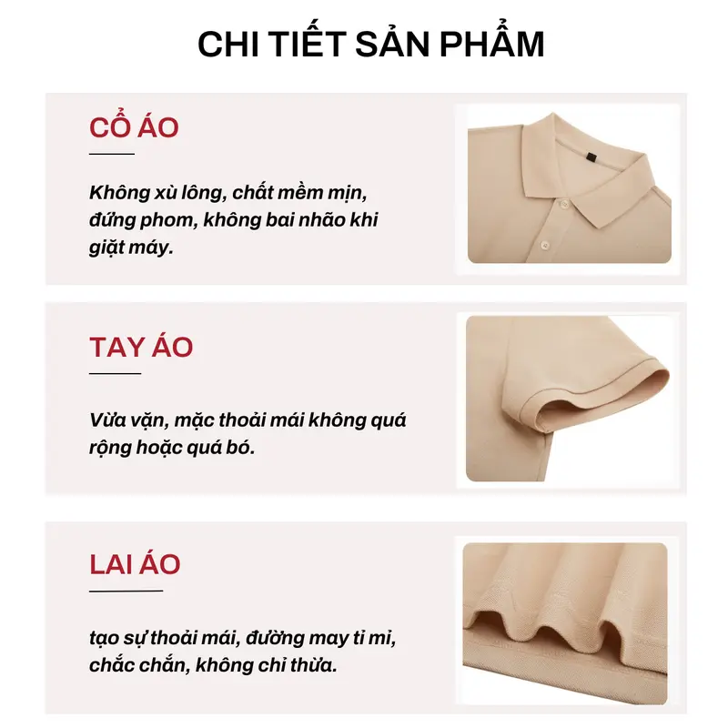 Áo thun polo nam Urano chất liệu poly cá sấu thấm hút mồ hôi co giãn 4 chiều PL01 4