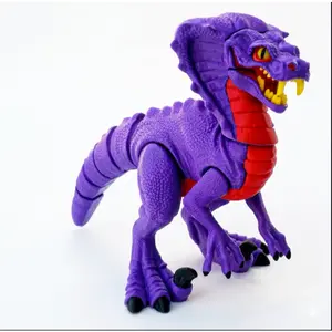 Cuero Dinosaurus Cobra Raptor Hybrid Artikulasi Flexi Monster Ular Cobra