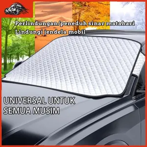 [Gaode]Mobil Sun Shade Anti Mobil Anti Panas Block UV Pelindung Interior Mobil Depan Dashboard Sinar Perak Universal Sun Shade Pelindung Kaca Mobil UV 187x95CM Aksesoris Car