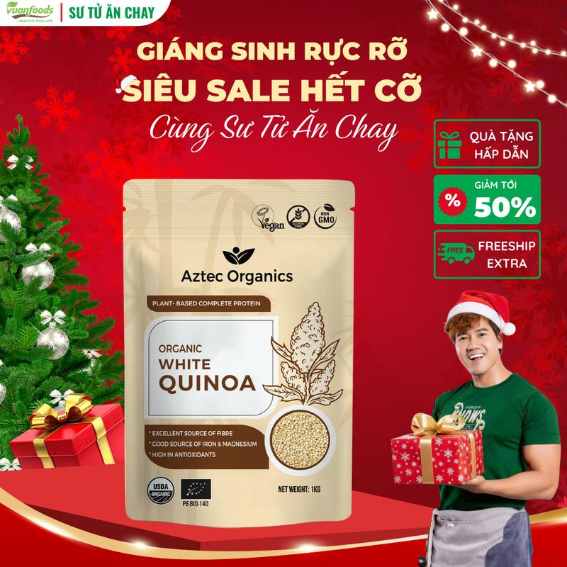 Hạt Diêm Mạch Quinoa Trắng Hữu Cơ Aztec Organics