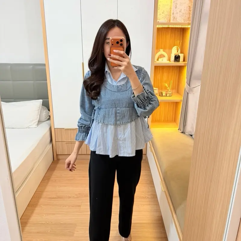 Caramel_os LD 110 Elora Kemeja Denim