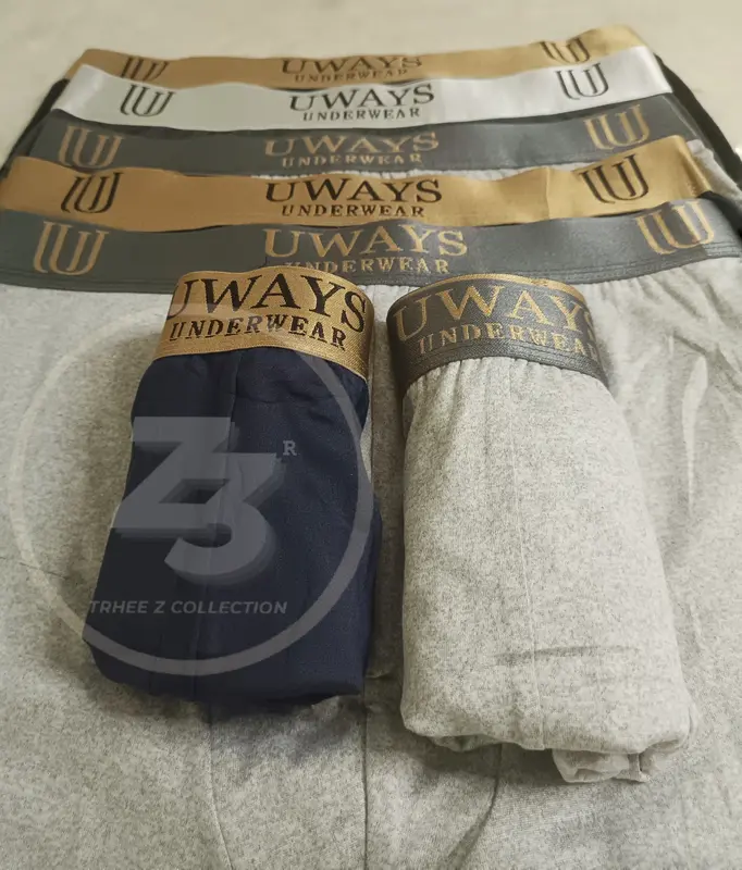 Paket Campur Boxer Celana Dalam Pria Serian Gold dan Emas 6 PCS Katun Lembut Nyaman dengan Karet Emas - Art cuci kering regular 3