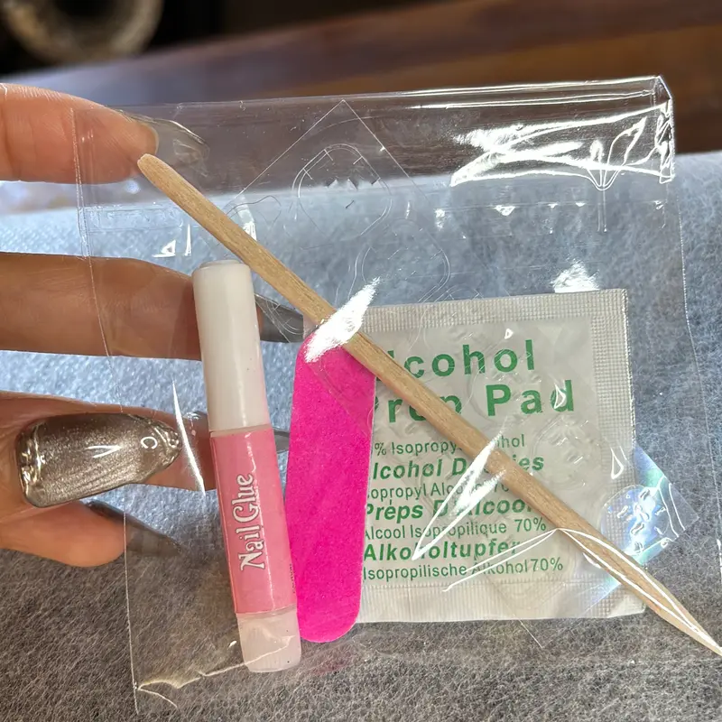 Toolkit pemasangan kuku palsu Lem Mempercantik Nail Art Polish - Nail sponge buffer 0