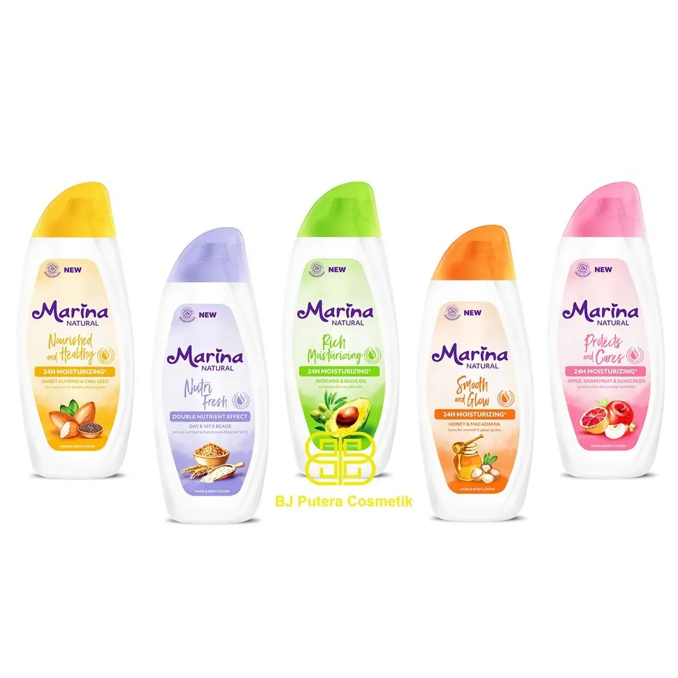 1PCS MARINA NATURAL BODY SERUM 190ml/ HANDBODY  Lotion MARINA ALL VARIAN Mencerahkan Memutihkan Tubuh