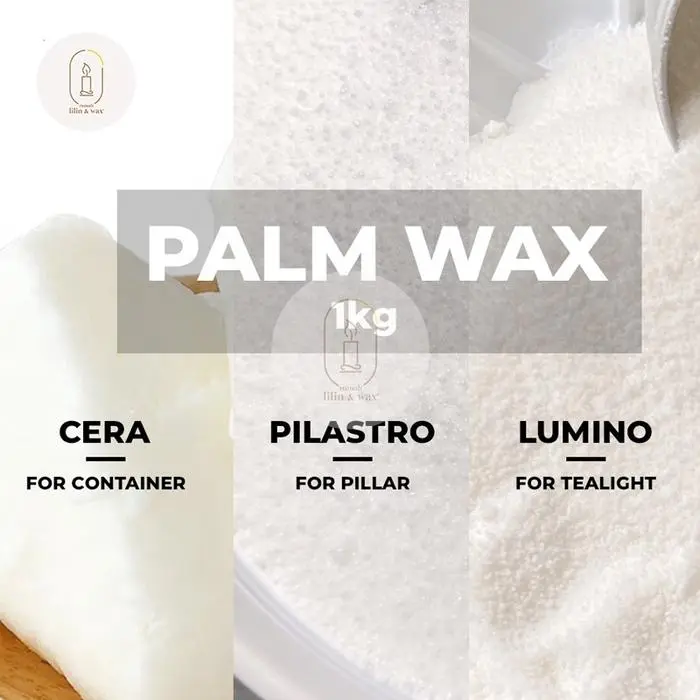 Bahan Lilin Palm Wax Alami Natural Vegetable Wax Lilin Aromaterapi