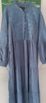 Product Review of Gamis Slavina Bordir Busui Kancing Muslim Wanita Simple Elegant Mayung Twill Nyaman Rempel Cantik from D**s 1