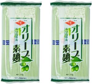 小豆島手延素麺 オリーブそうめん 2袋 500g（ 50g×10束 ）小豆島素麺 小豆島 そうめん 島の光 小豆島手延べそうめん 素麺 オリーブ 高級 小豆島直送 お中元 お盆 贈り物 オリーブアイランド OLIVE ISLAND